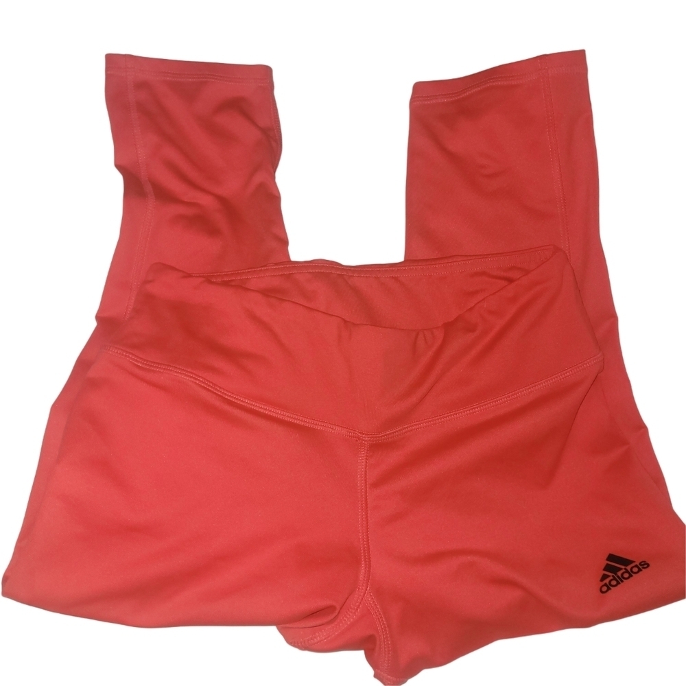 Adidas Women's Coral Cropped Performance Leggings S